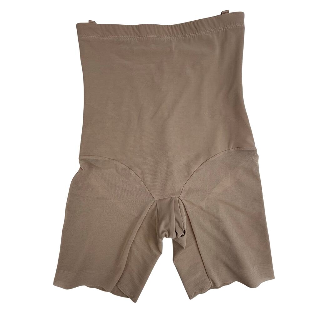 Honeylove SuperPower Mid Thigh Bodysuit Shapewear Nude XL